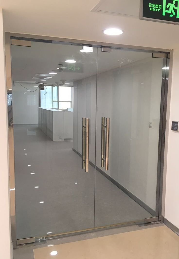 Glass door installation